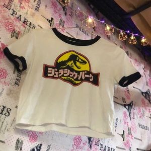 Graphic Crop Top Tee